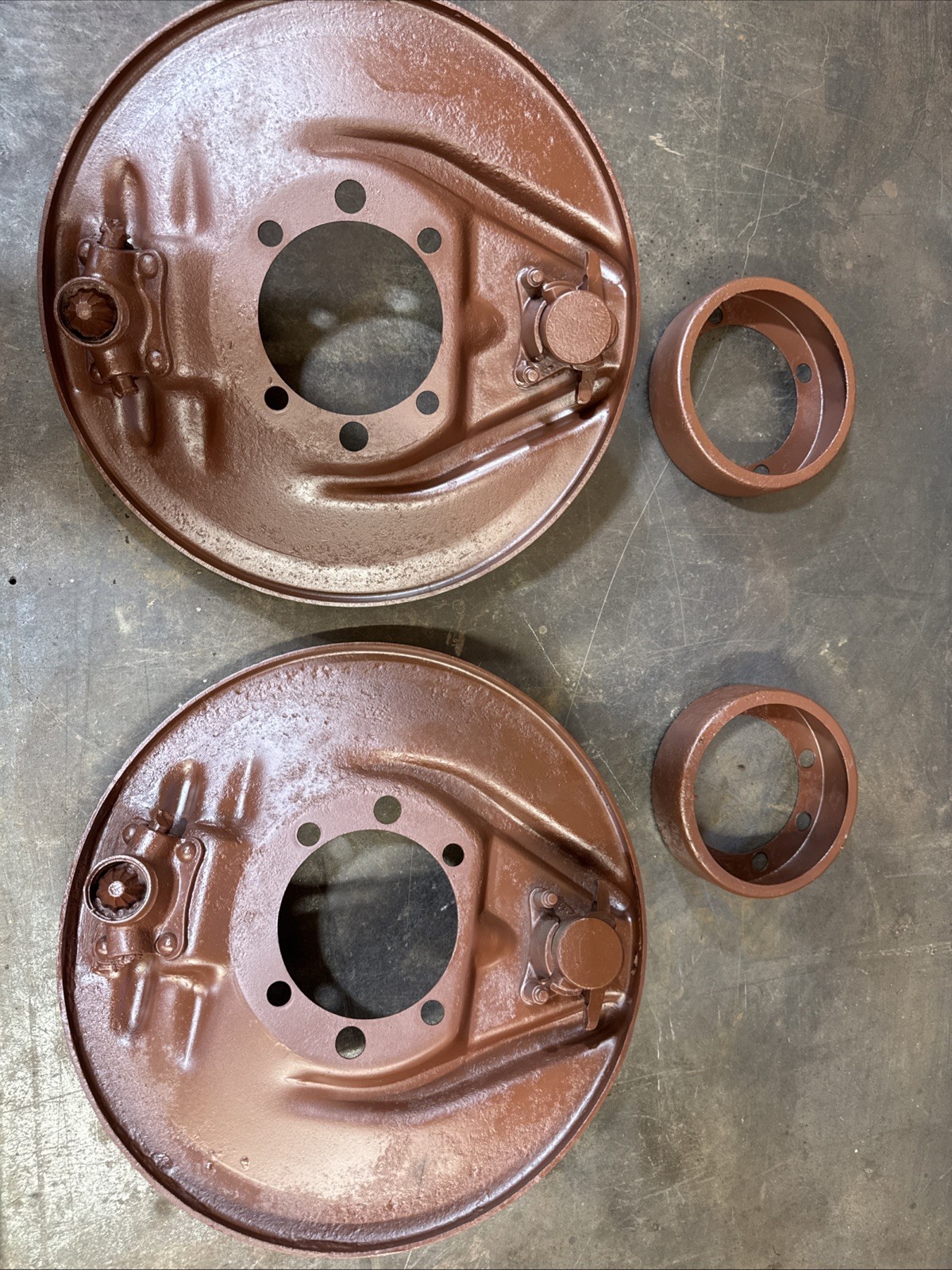 Pair 1932 1933 1934  Ford Rear Brake Drum Backing Plates