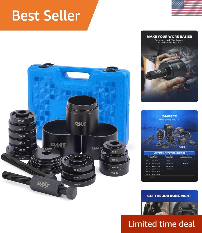 OMT Wheel Bearing Press Kit for Front Wheel Bearing Removal & Installation | ... OMT Wheel Bearing Press Kit for Front Wheel Bearing Removal & Installation | ...