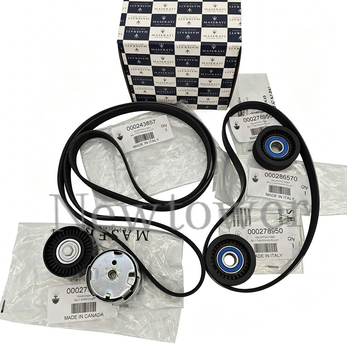 278950 Belt Tensioner Idler Pulley Kit For Maserati Quattroporte Ghibli 2013-17