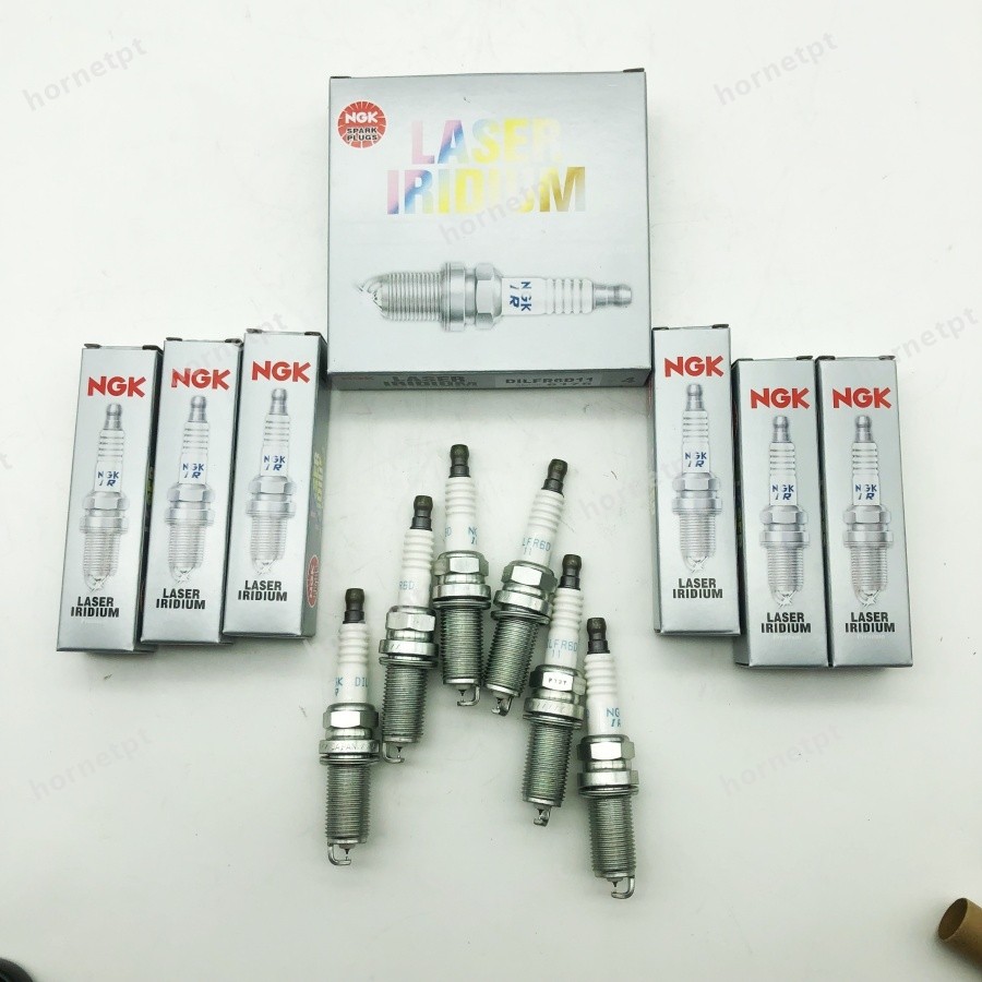 6PC NGK 6176 DILFR6D11 Laser Iridium Spark Plug Gap 0.044\