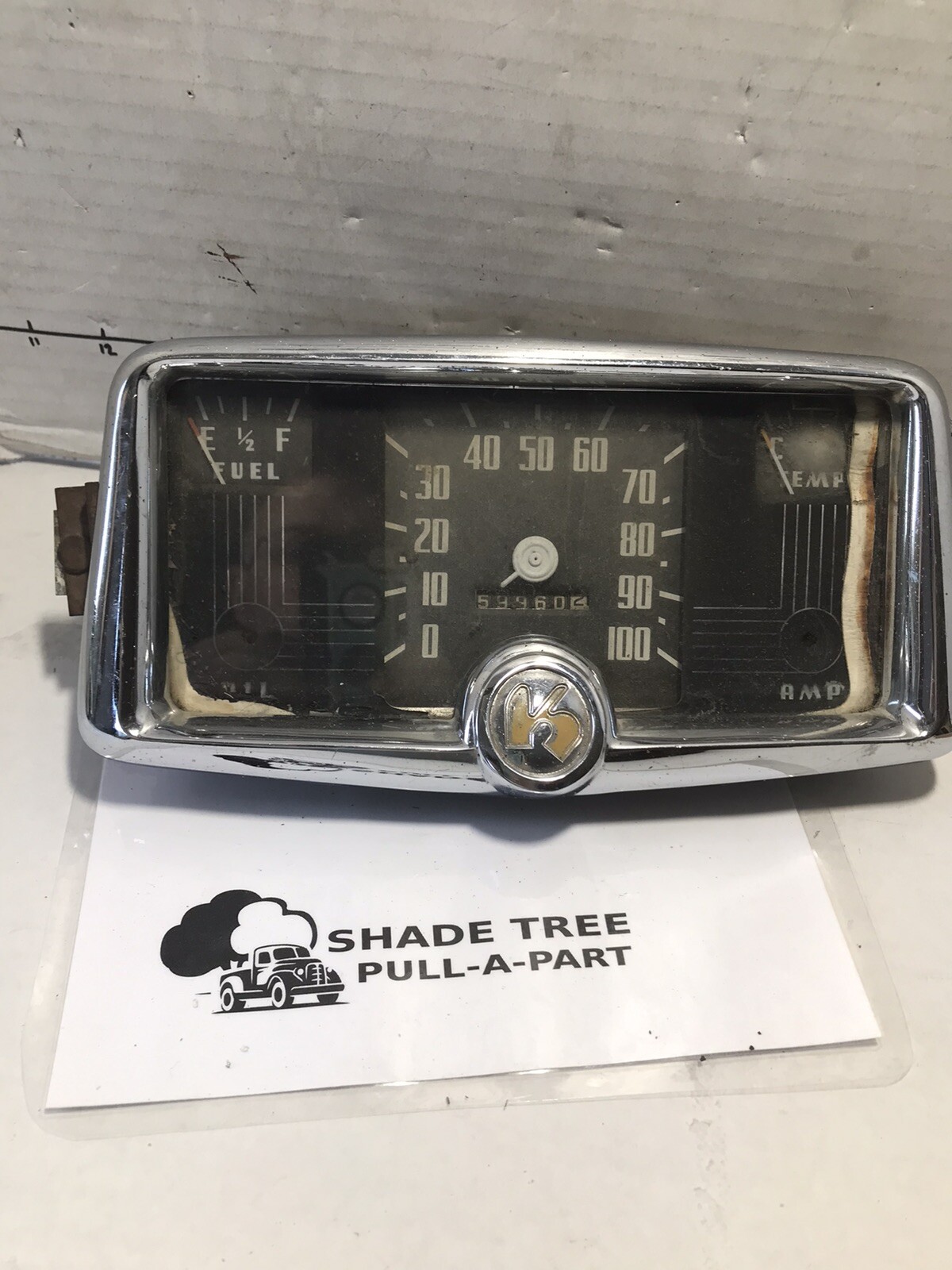 Vintage 1951-1954 Kaiser Henry J  Instrument Cluster OEM P/N 23-579