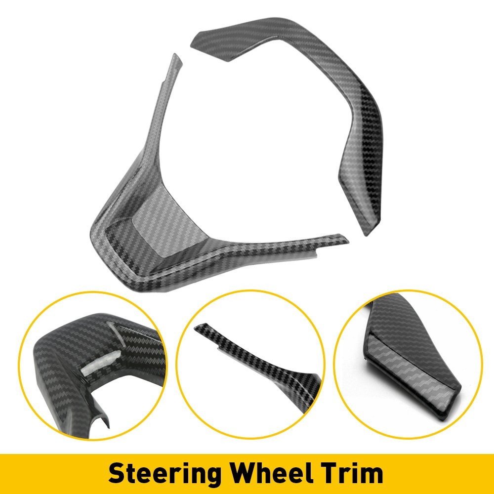 Carbon Fiber Wheel Steering Cover Trim Accessories for 2018-2022 Honda Accord