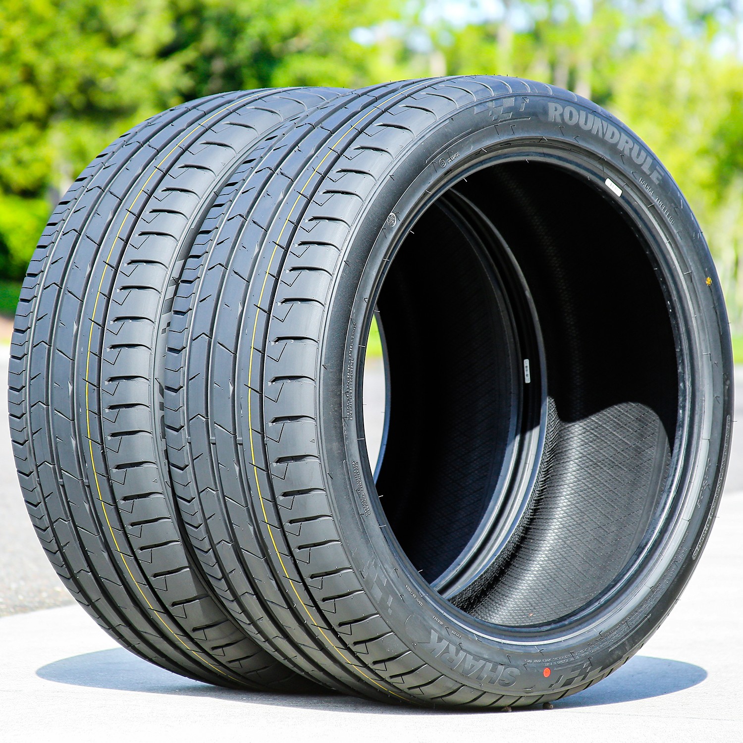 2 Tires 285/40R23 ZR 111W XL Roundrule Shark All Weather UHP