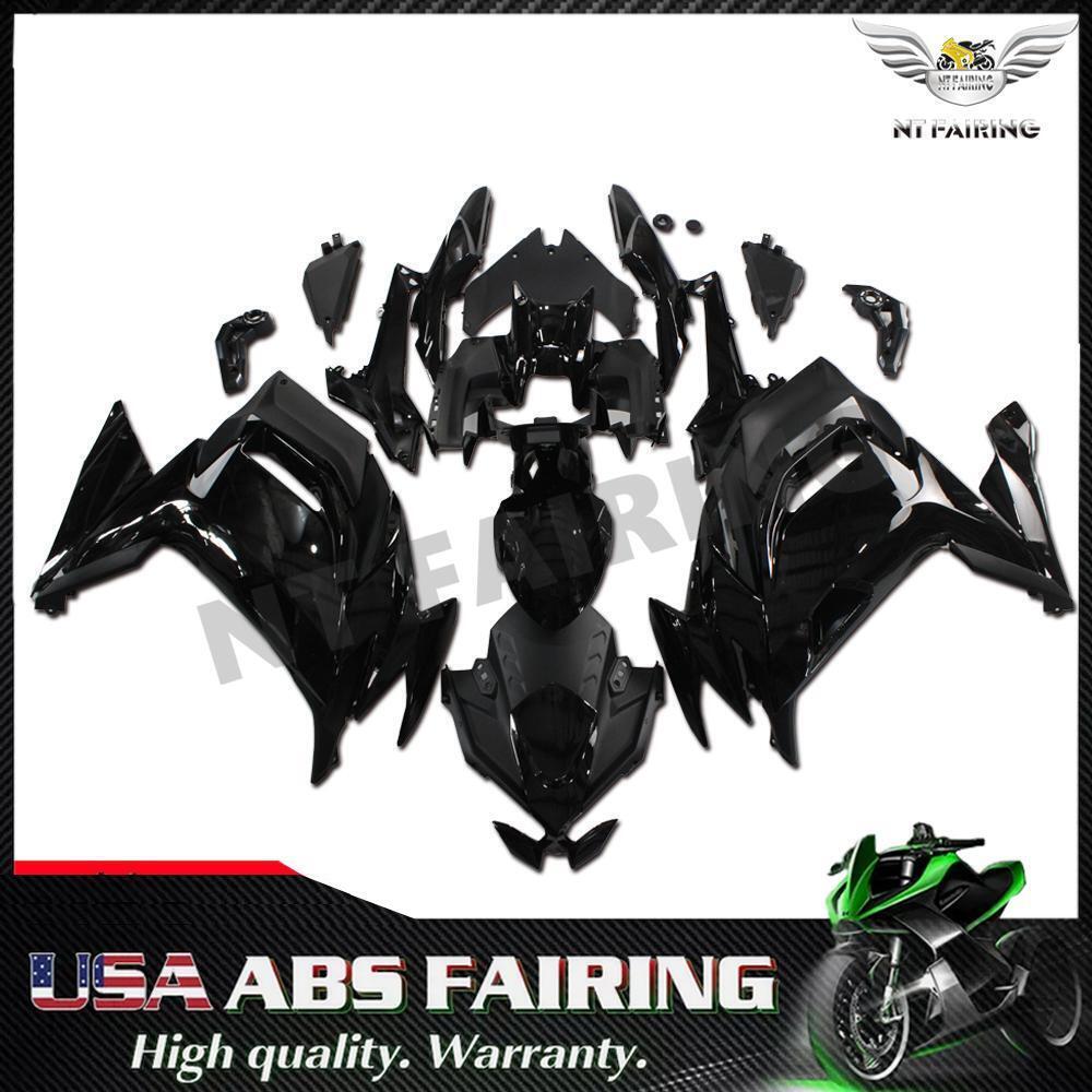 FT Injection All Black Fairing Fit for Kawasaki Ninja 2020-2023 650 EX650 j001