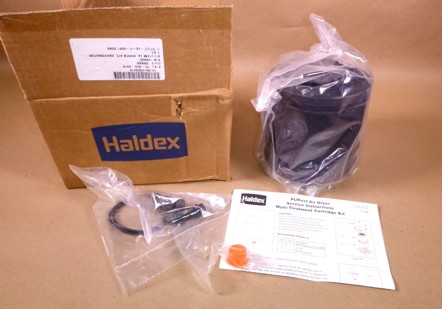 Haldex PURest Air Dryer Cartridge Desiccant RN60Z, 10018499, 4440-01-542-3419