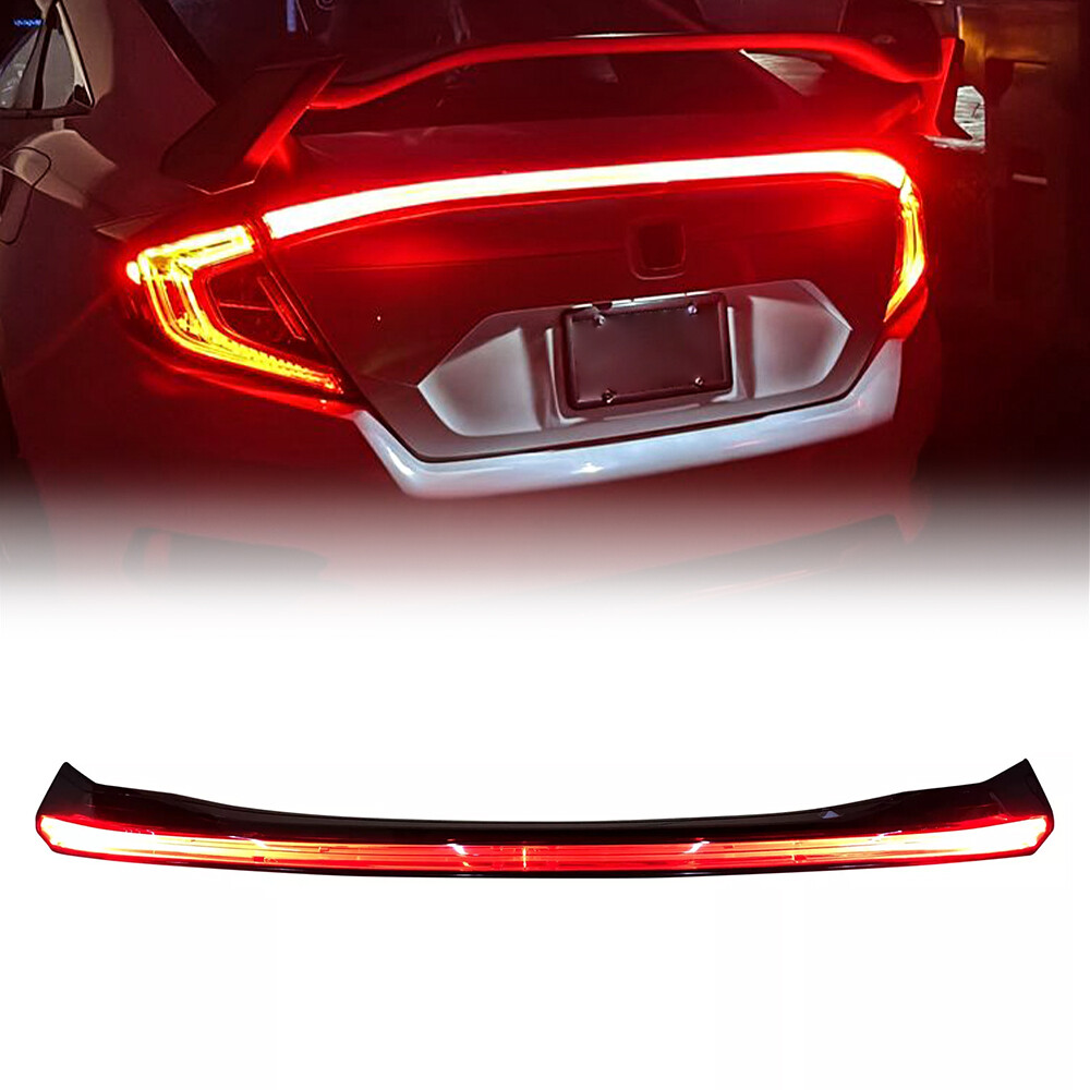 1x LED Spoiler Rear Center Trunk Lights for 2016-2019 Honda Civic Sedan 4Dr 1x LED Spoiler Rear Center Trunk Lights for 2016-2019 Honda Civic Sedan 4Dr