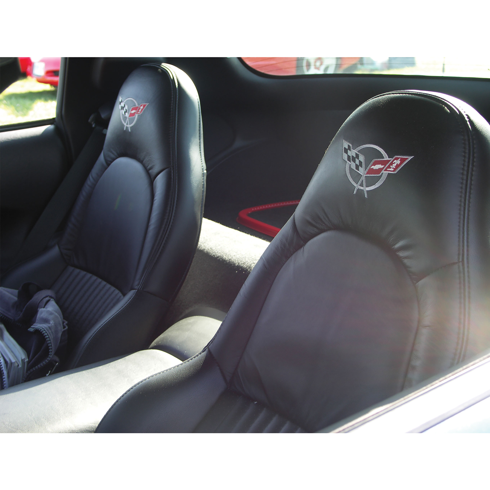 Corvette C5 Leather Seat Covers Black Z06 100% Leather Commemorative 2001-2004
