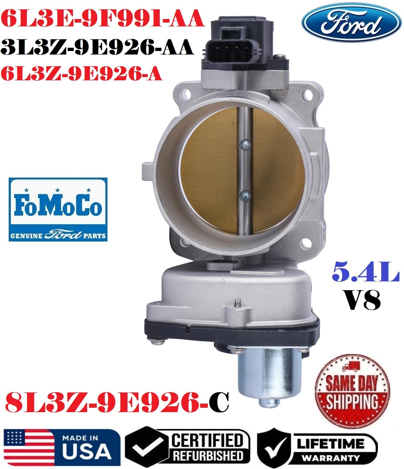 ✅GENUINE Throttle Body TPS For 2005-2014 FORD & LINCOLN  5.4L V8 # 6L3E-9F991-AA