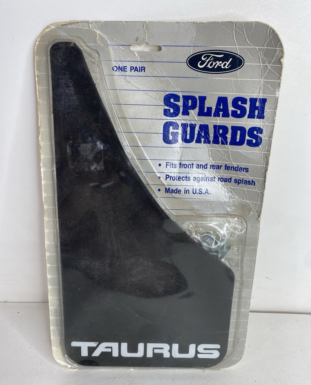 Vintage 1986-1991 OEM Ford Taurus Mud Flaps Splash Guards Black E6DZ16A550A