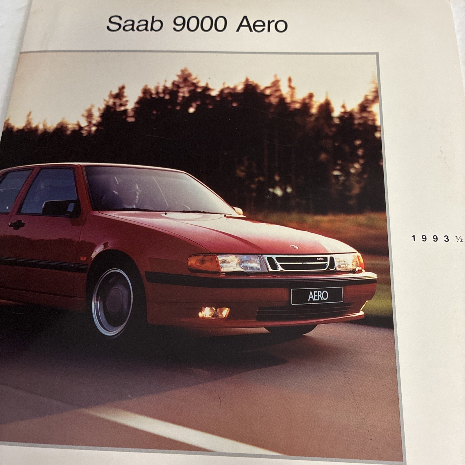 Saab 9000 1993.5 9000 Aero Press Release Brochure Headquarters USA 900