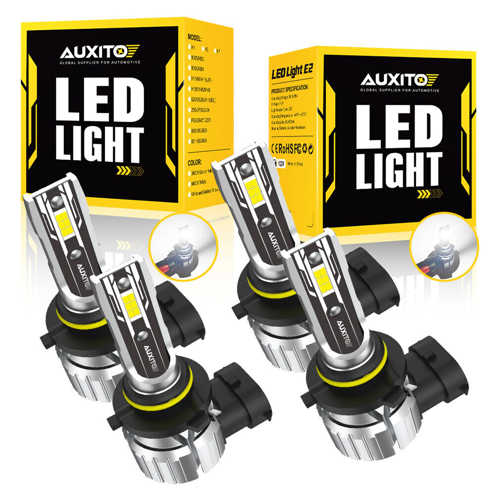 AUXITO 9005+9006 LED Headlight Bulbs Conversion High Low Beam Bright White EOA