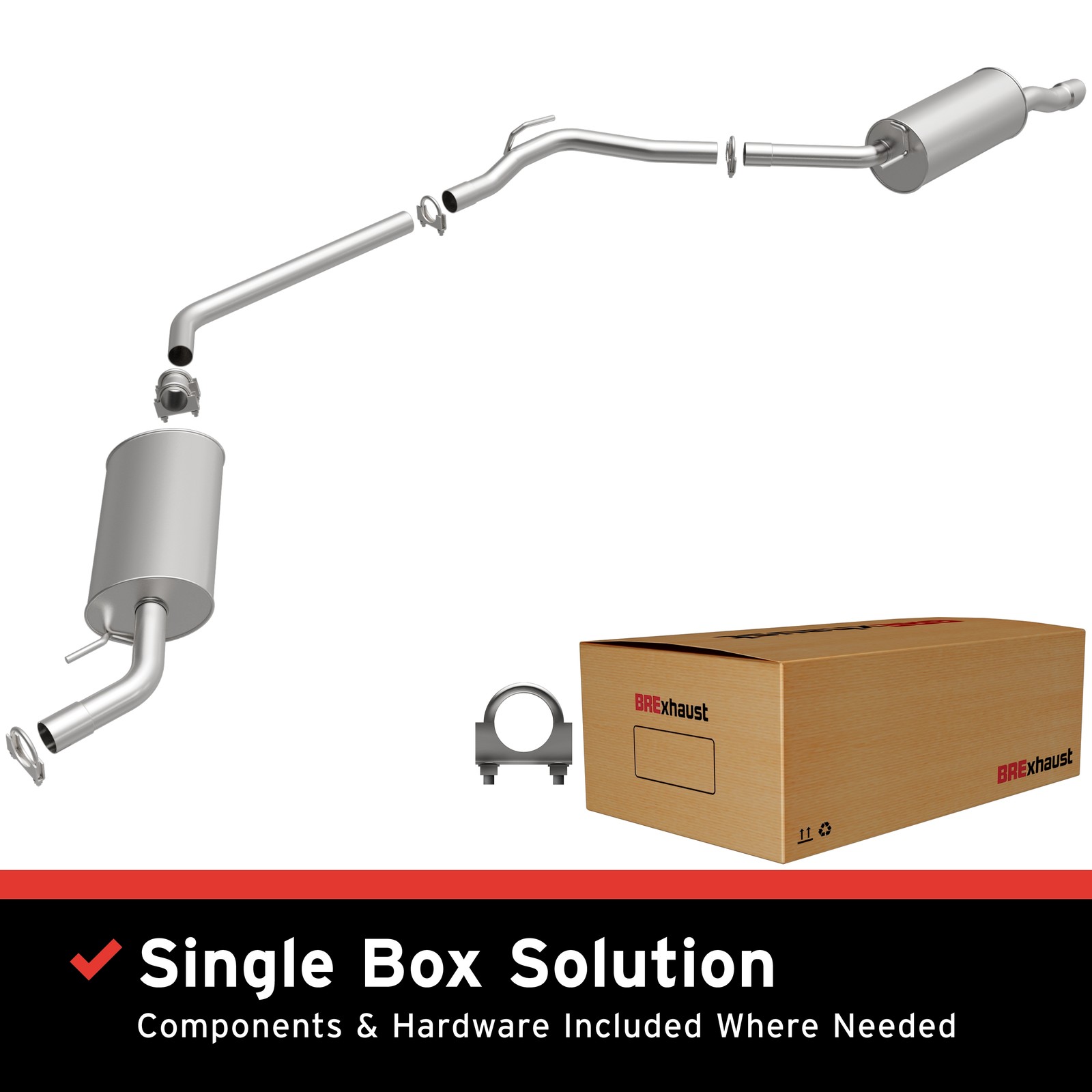 OE Replacement Exhaust System Kit For 1999-2003 Volkswagen EuroVan