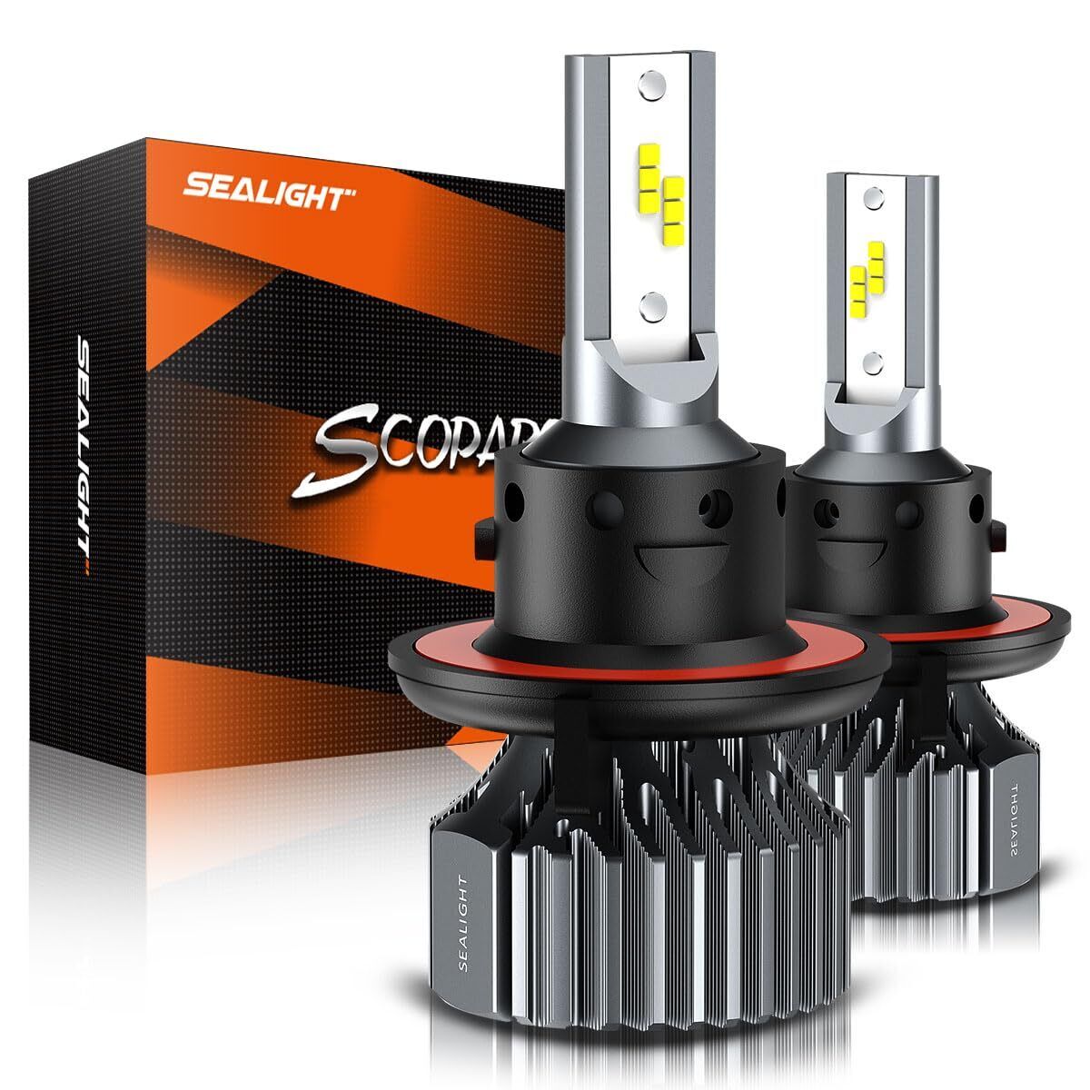 SEALIGHT LED Headlights Bulbs Conversion Kit 9008 H13 High/Low Beam Bright White