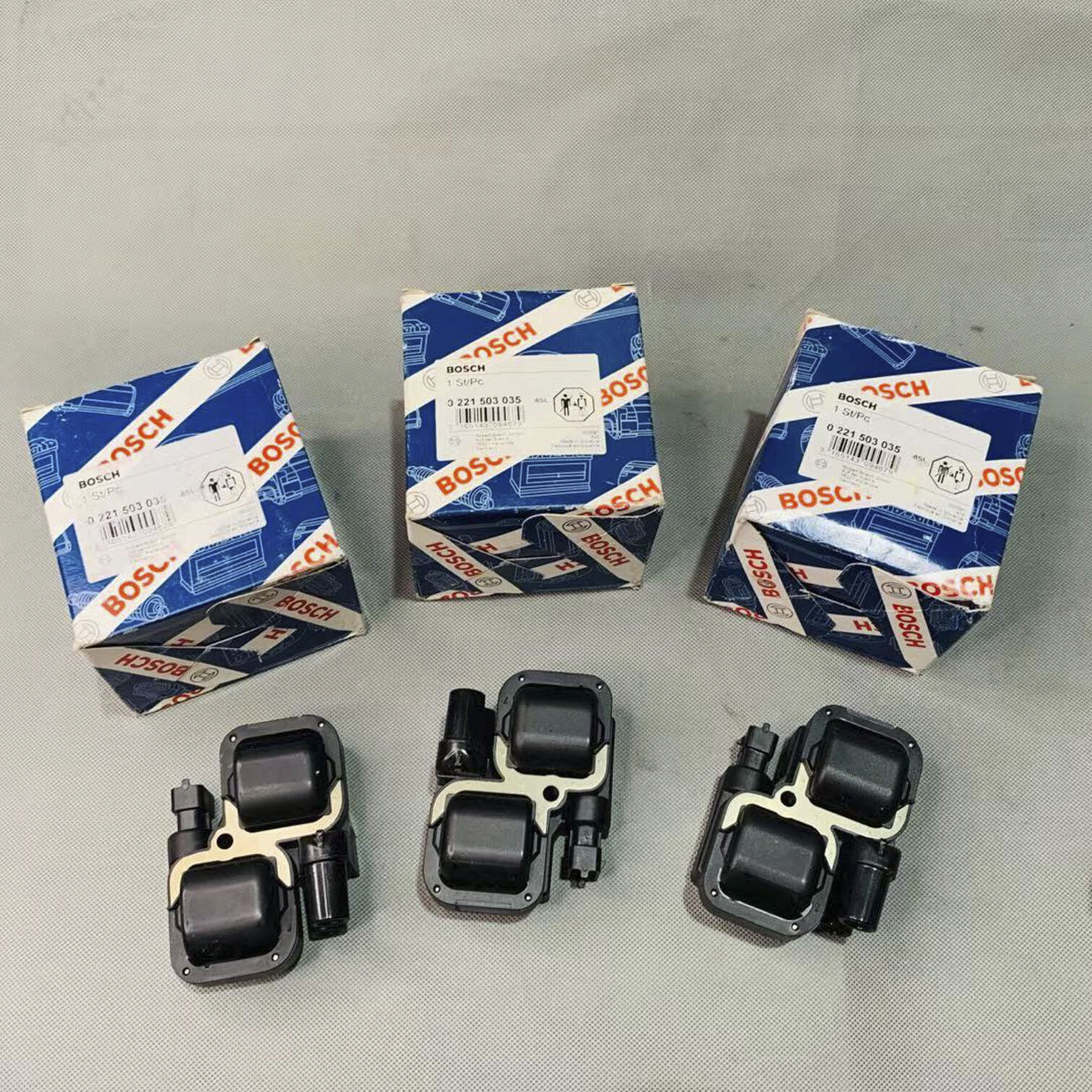 3PCS BOSCH Ignition Coil Pack 0221503035 For Mercedes-Benz C CL CLK ML S Class