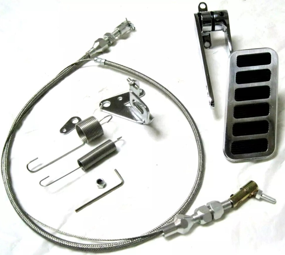 XL Firewall Mount Billet Throttle Gas Pedal Kit 36