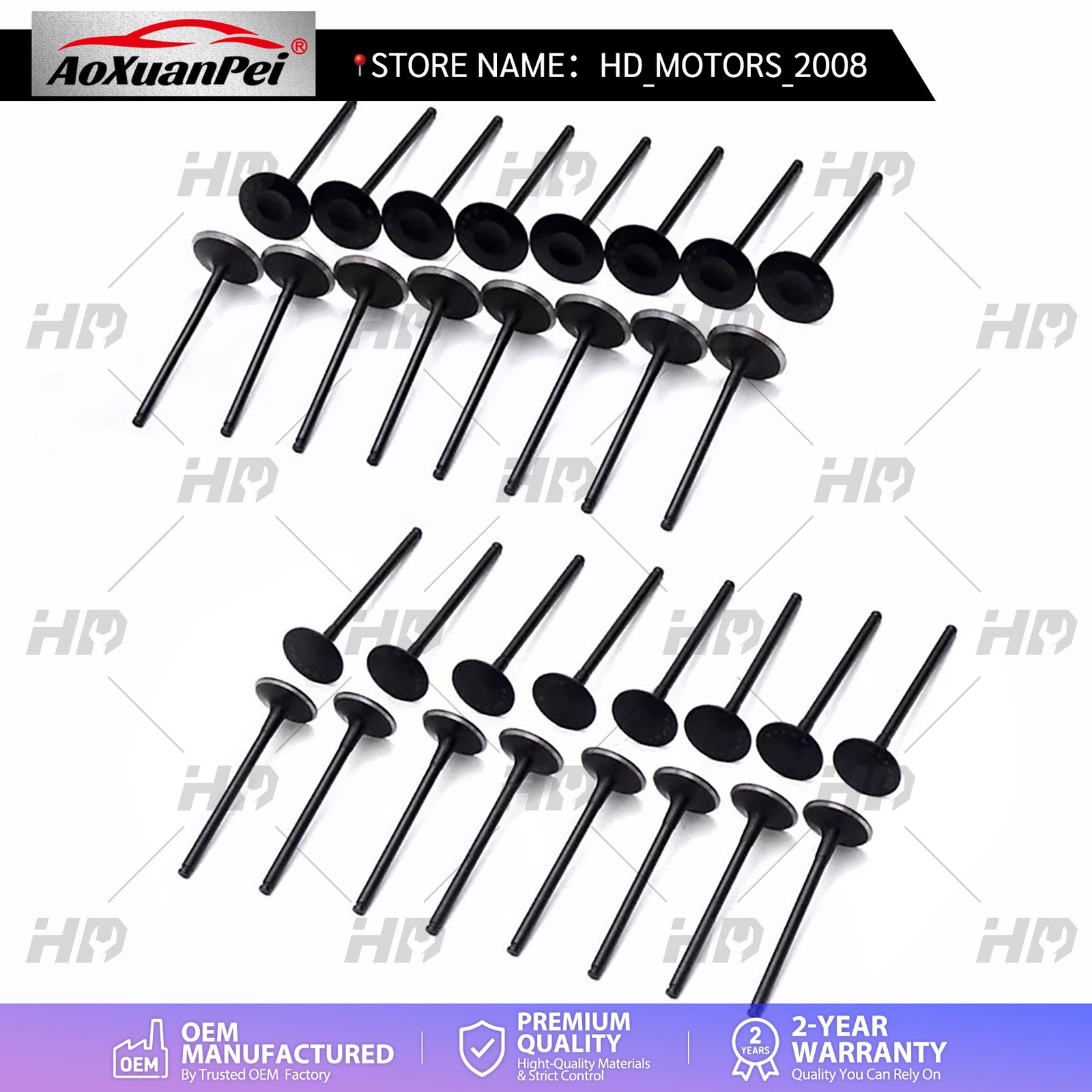 32x Engine Intake Exhaust Valves Set For Mercedes-Benz W204 W211 CL63 M156 6.3L