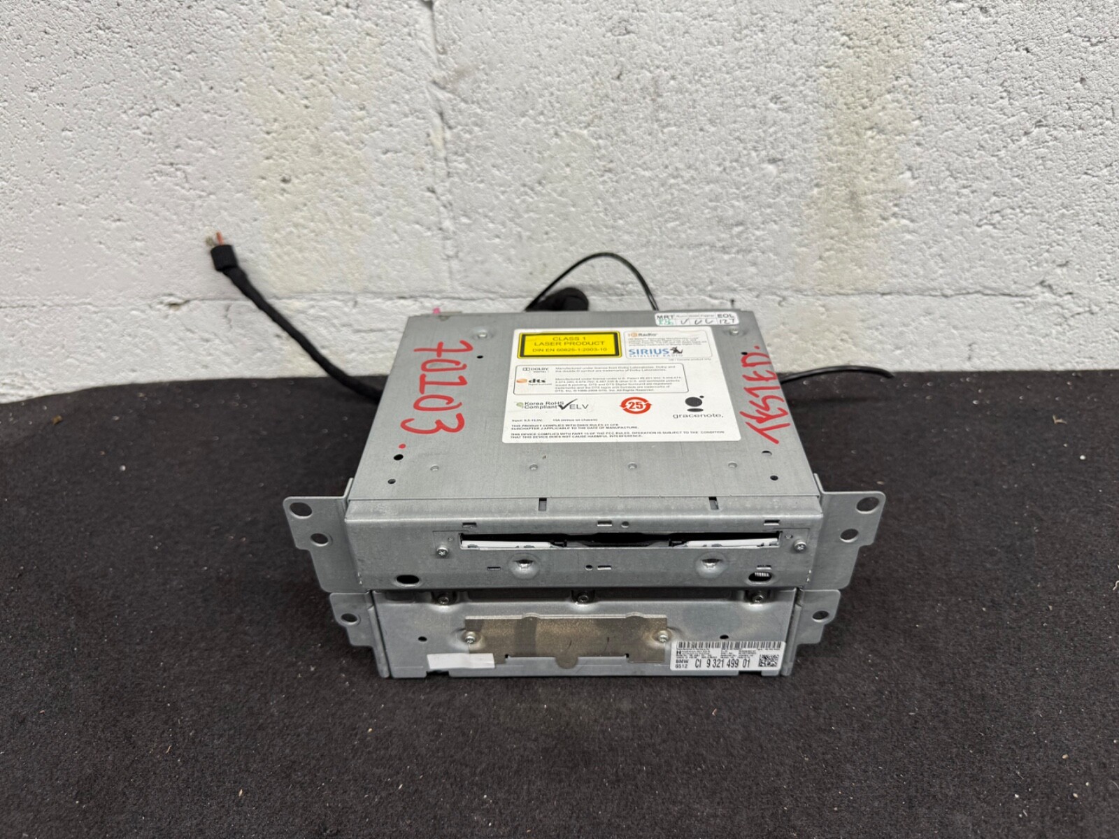 TESTED 12-14 BMW F30 3-Series Early CIC Infotainment Computer Head Unit Drive OE