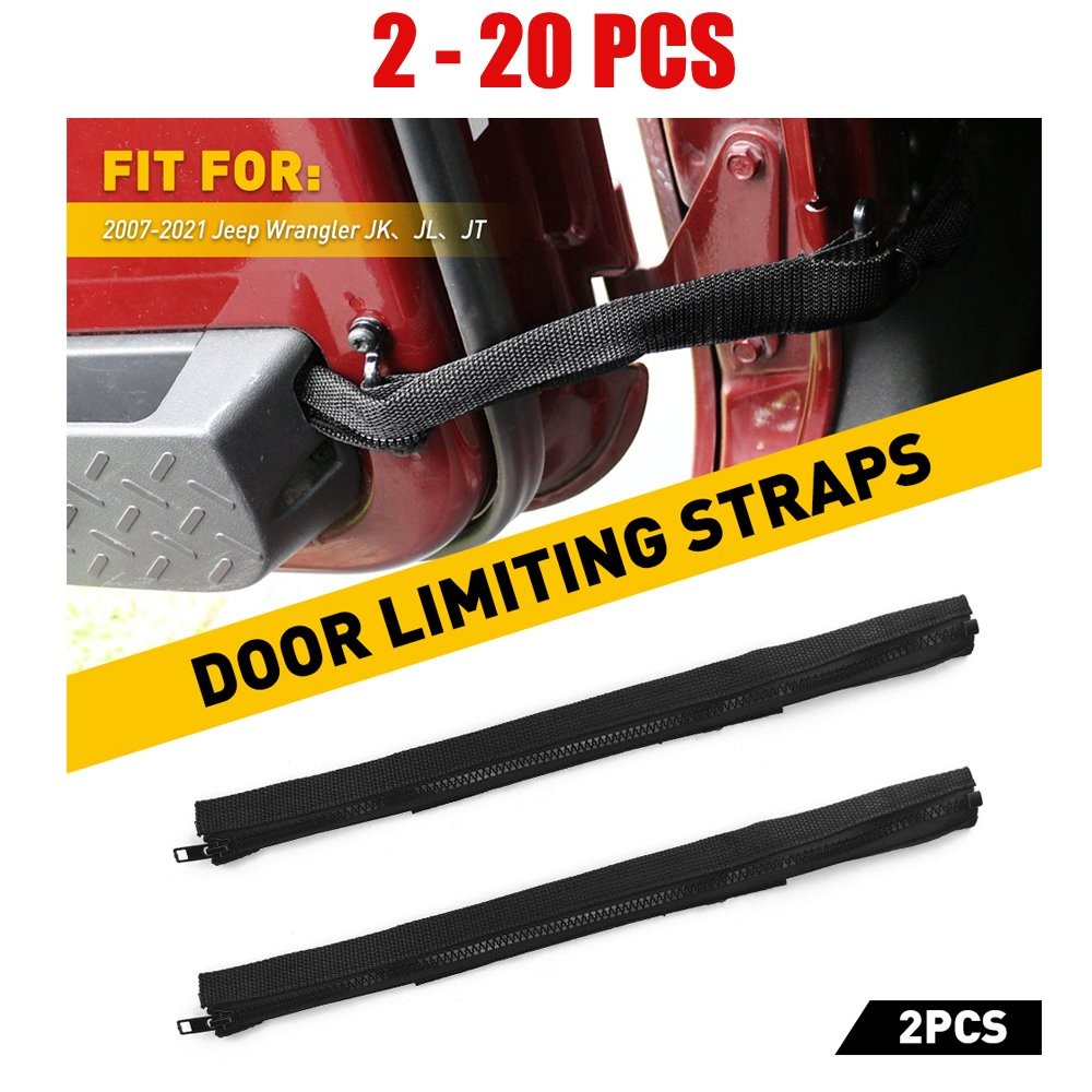 2-20X Limiting Door Straps Belt OxFord Replace For Jeep Set 2007-2021 Wrangler