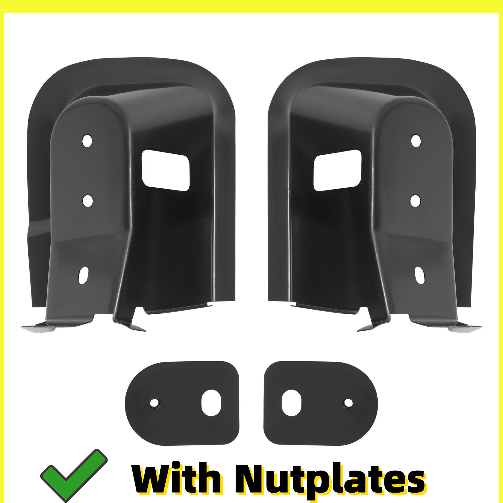 2PCS For 94-02 Dodge Ram 1500 2500 3500 Front Die Stamped Cab Mounts W/Nutplates