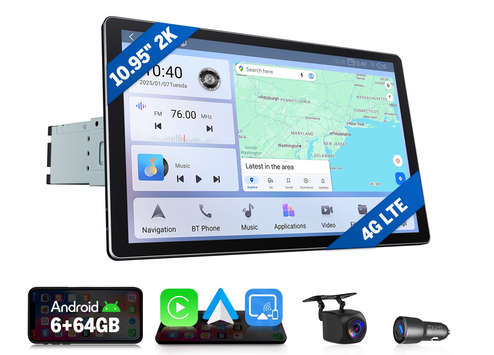 Eonon SD1X6S2 1DIN Car Radio Android 13 10.95