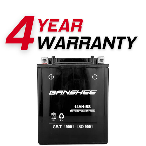 Banshee Replaces BTX14AH-BS ATV Battery for Polaris Sportsman HO, 2016 - 2018