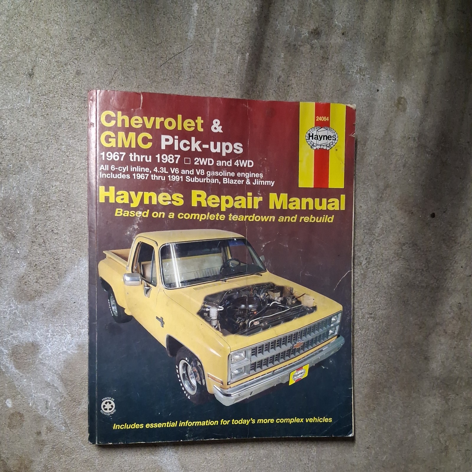 HAYNES Chevrolet, GMC Pick-ups 1967-1987 2WD 4WD Repair Manual 24064 HAYNES Chevrolet, GMC Pick-ups 1967-1987 2WD 4WD Repair Manual 24064
