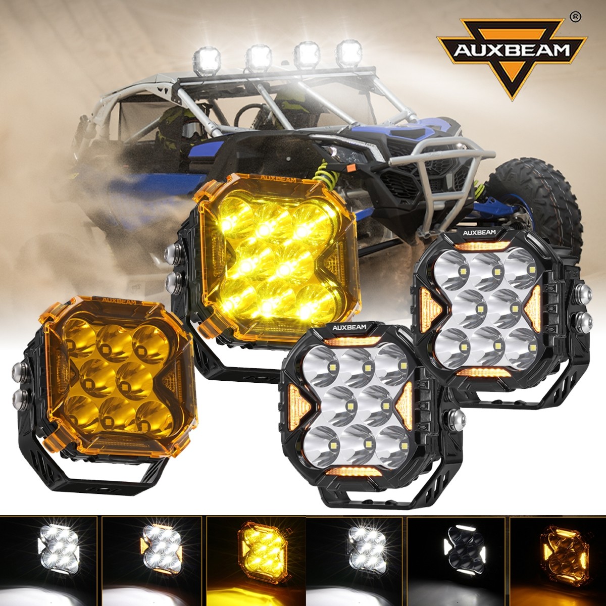 4x AUXBEAM 4\