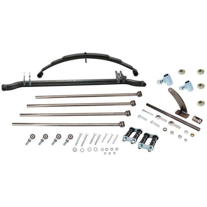 4-Bar Spring-Behind Front End Kit, Plain, Fits Ford Spindles 4-Bar Spring-Behind Front End Kit, Plain, Fits Ford Spindles