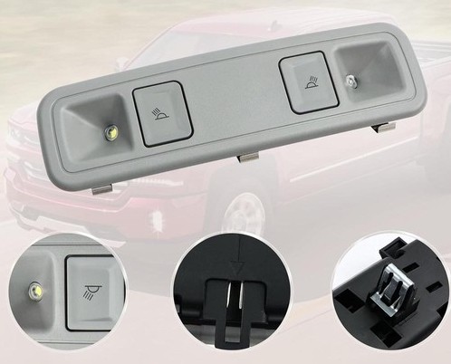 Rear Gray Dome Light Lamp for Silverado Sierra 2014-2020 23155119 84398398