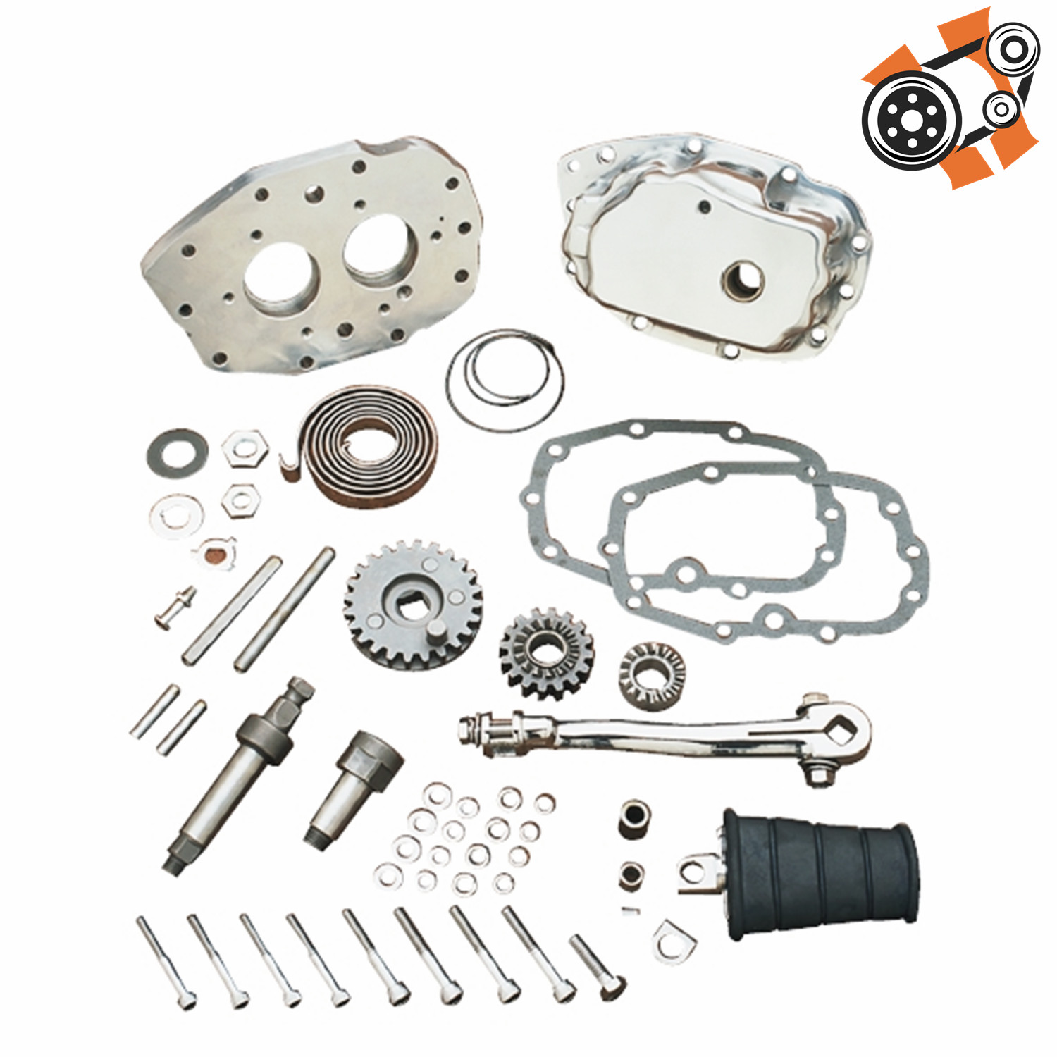 Complete Kickstart w/ Chrome Cover Fit For Harley 5-speed Big Twins 1982-1999