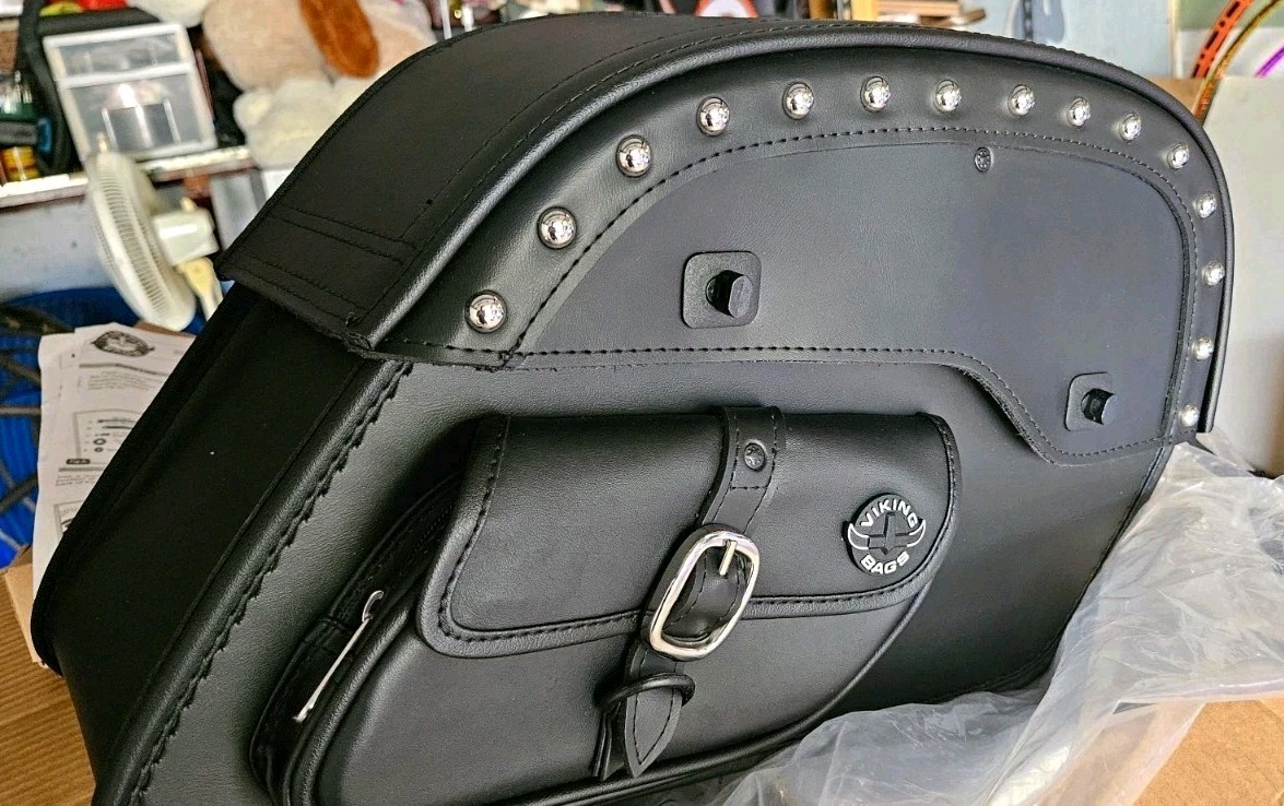 Viking Bags Motorcycle Saddle Bags New In Box.
