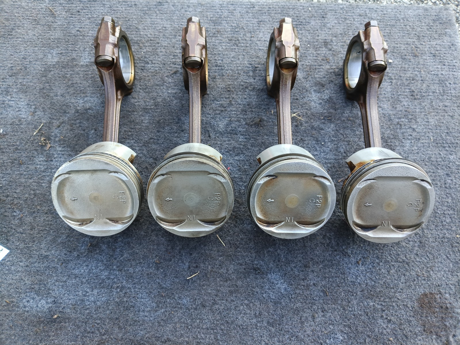 1996-2000 Honda CIVIC EX OEM D16Y8 Engine Motor Pistons Rods SET P2P 96-00 XLNT