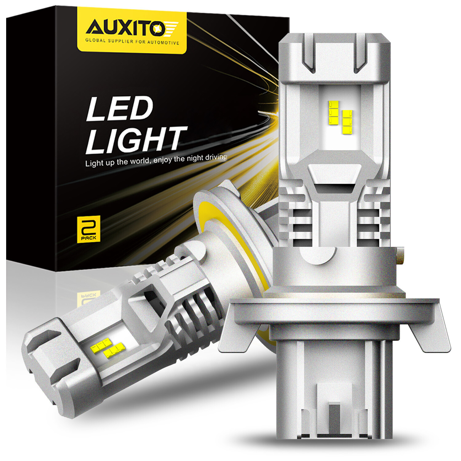2/4x AUXITO H13 9008 LED Headlight Bulbs for Dodge Ram 1500 2500 3500 2006-2012