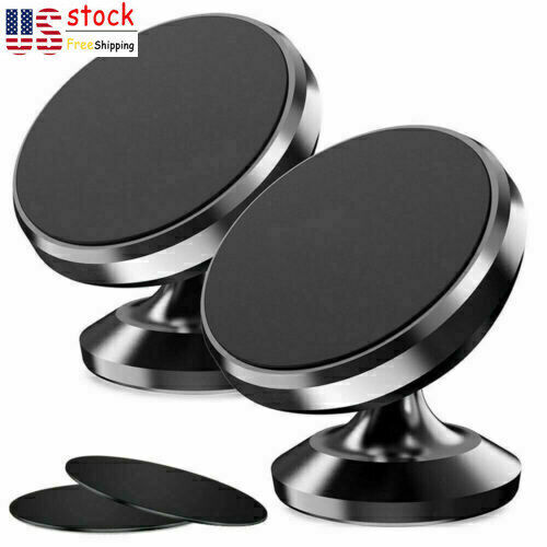 2PC Magnetic Car Mount Cell Phone Holder Stand For iPhone GPS Navigation US