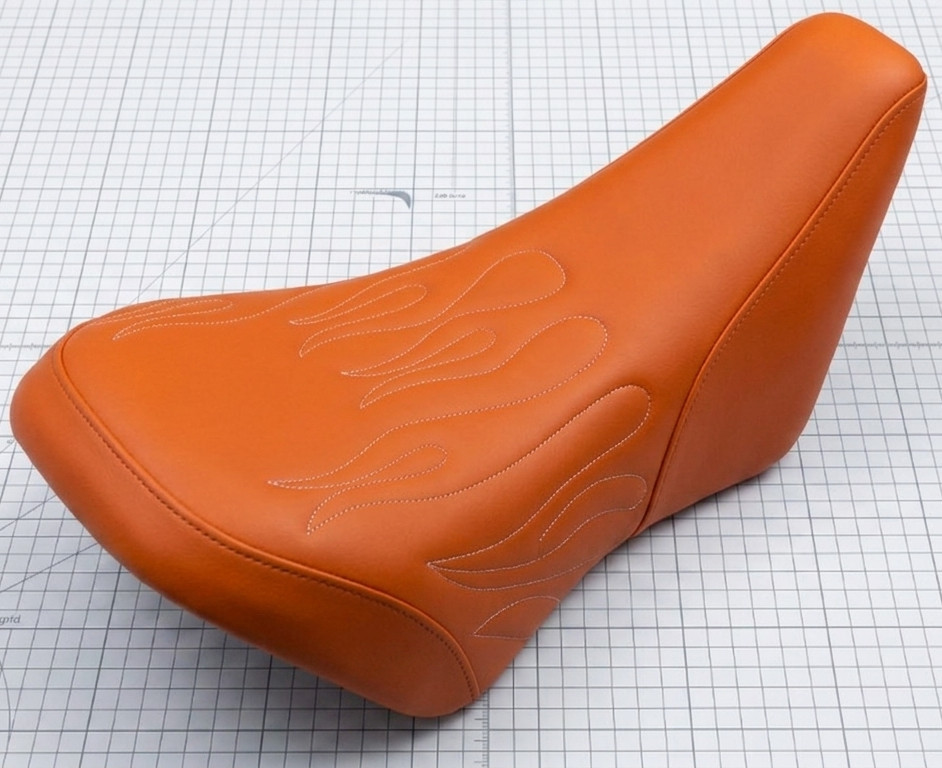 Kawasaki KFX 400 Seat Cover 2003 To 2006 Models Orange Vinyl Seat Cover