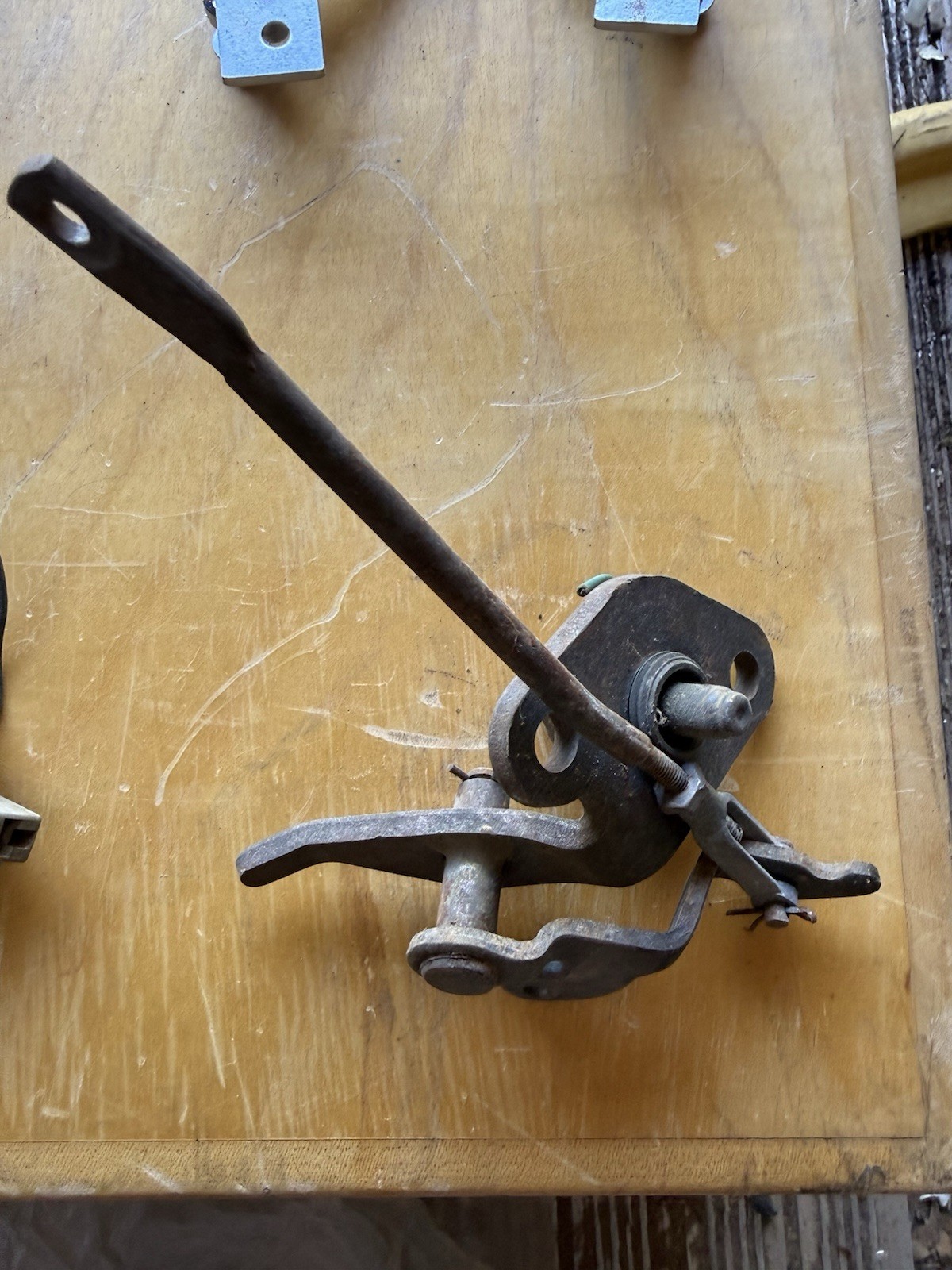 1933 1934 Ford V8 Starter Switch Mechanical Linkage Push Rod Lever Bracket