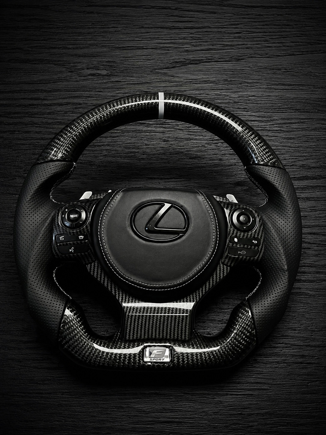 Real Carbon Fiber Steering Wheel FOR LEXUS ISF IS200/250/ 300/350 2014-2024