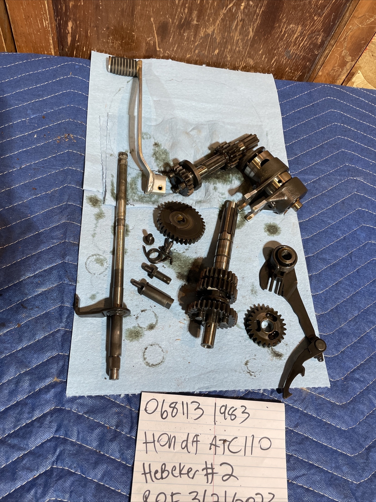 1983-1985 Honda OEM ATC110 Transmission Gears Set guts insides