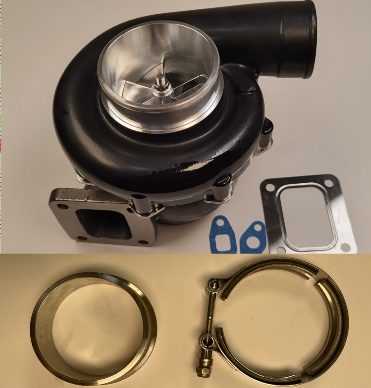 for Turbo T4 V-band .96 HOT Black .75 cold billet wheel 7875C Turbo 1000HP