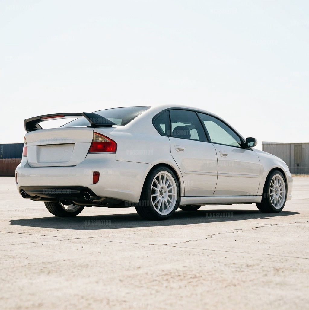 Rare 2003–2009 Subaru Legacy B4 GT Black Rally Rear Wing Spoiler with LED Light