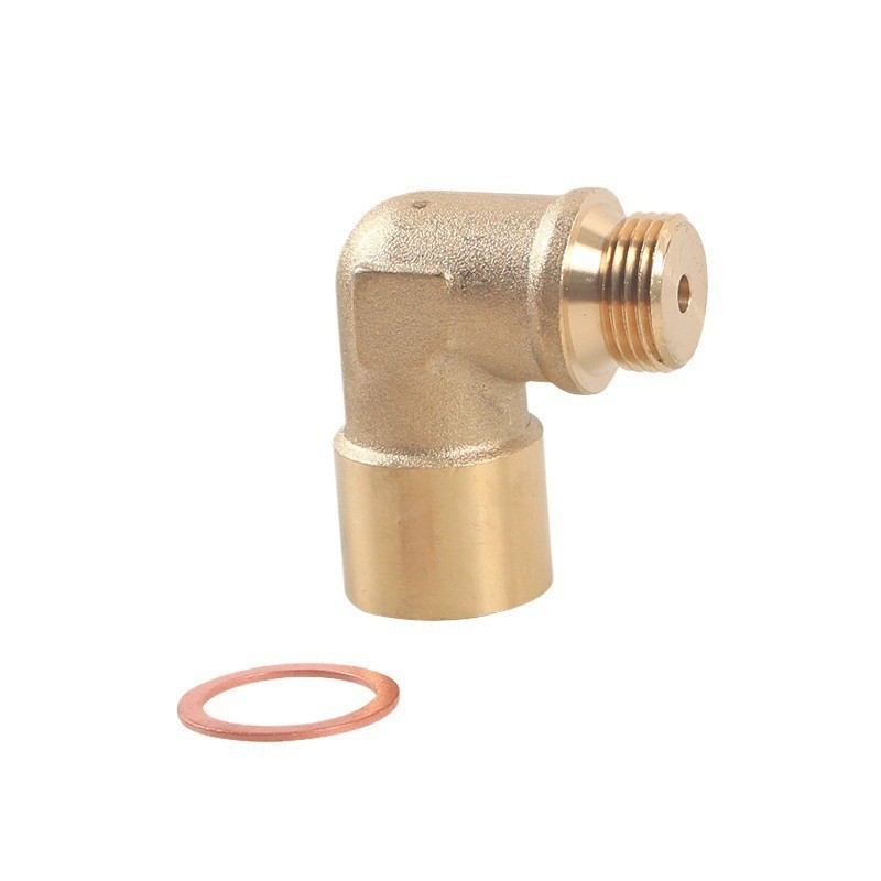 M18x1.5 90 Degree Brass Elbow Sensor Adapter Fitting Oil Pressure Temperature