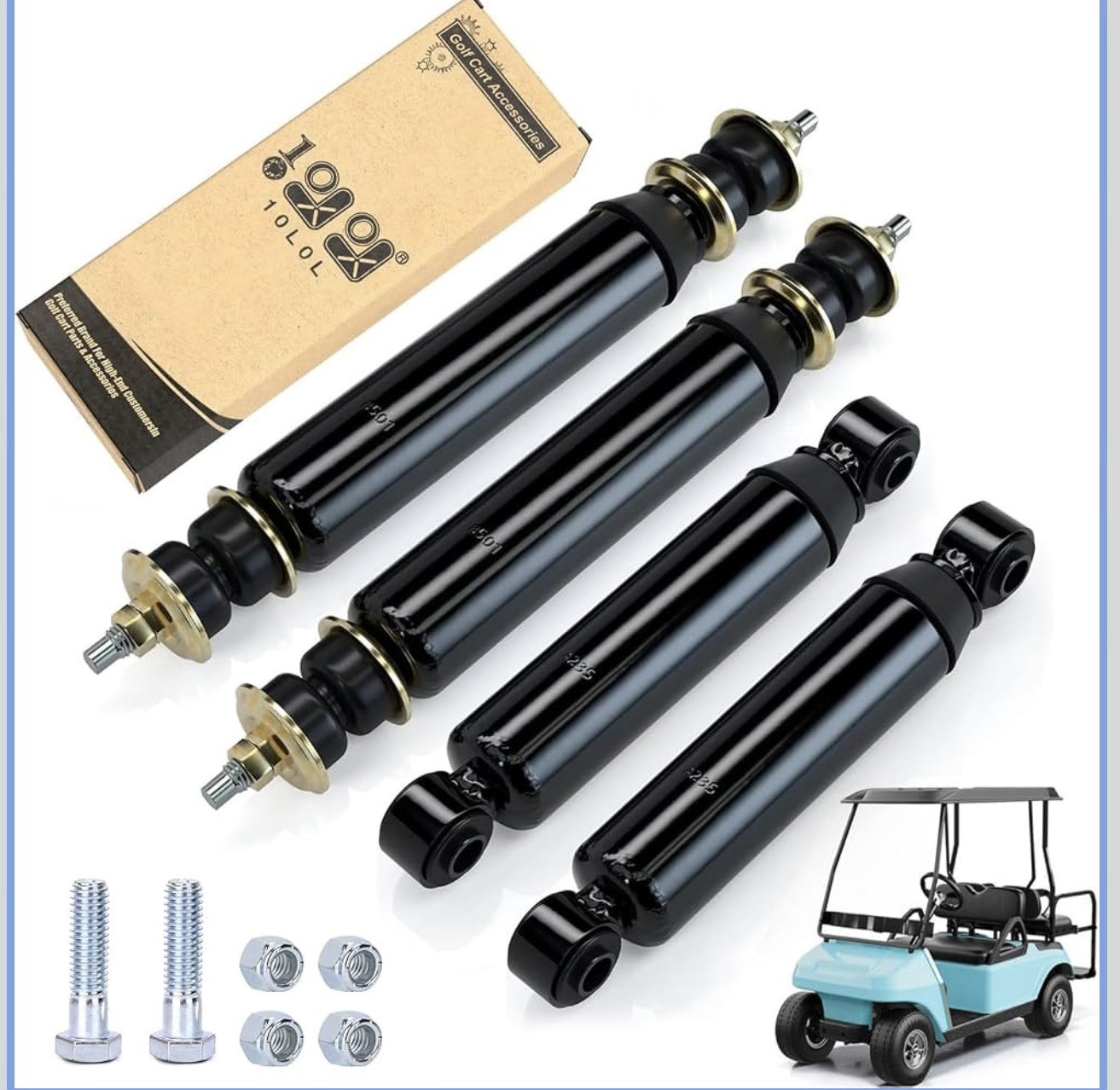 10L0L Golf Cart Front Rear Shock Absorbers for Club Car DS Precedent 1014235 