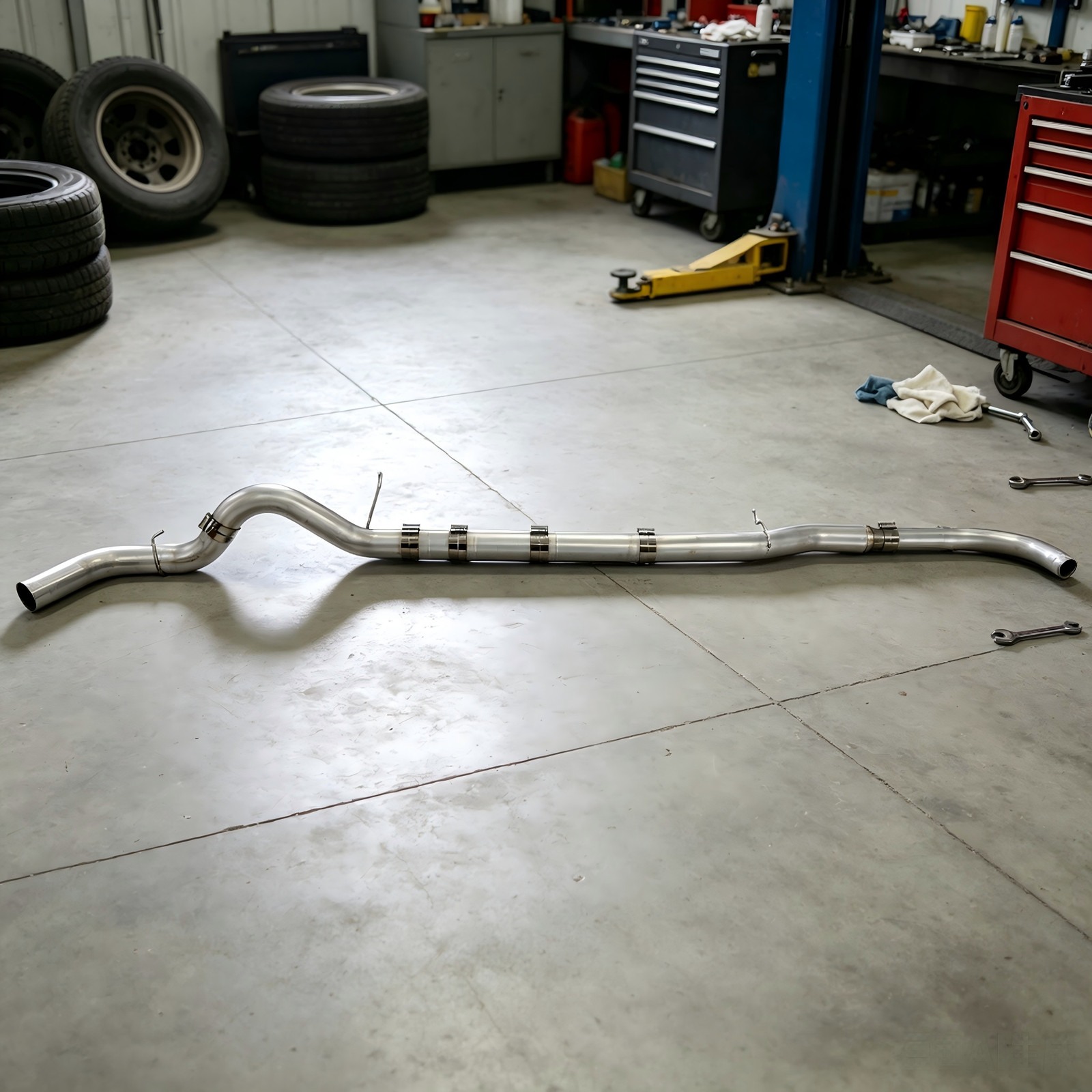 5\'\' Exhaust Pipe For Duramax 2011-2015 6.6L LML Dually Crew/Extended Cab 409SS