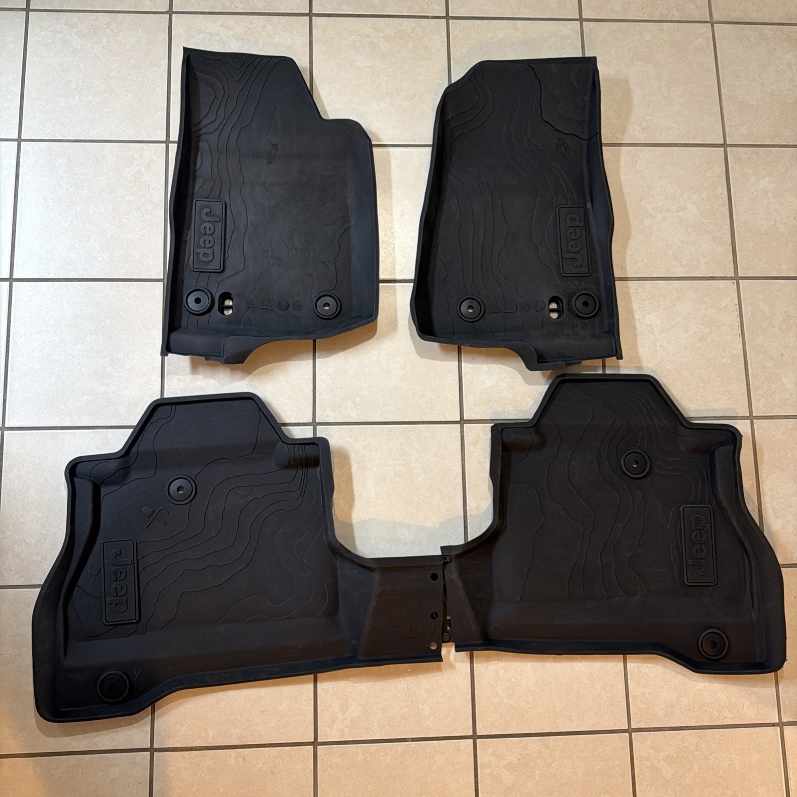 2020–2026 Jeep Gladiator JT All Weather Oem Factory Floor Mats Genuine 4pc Set