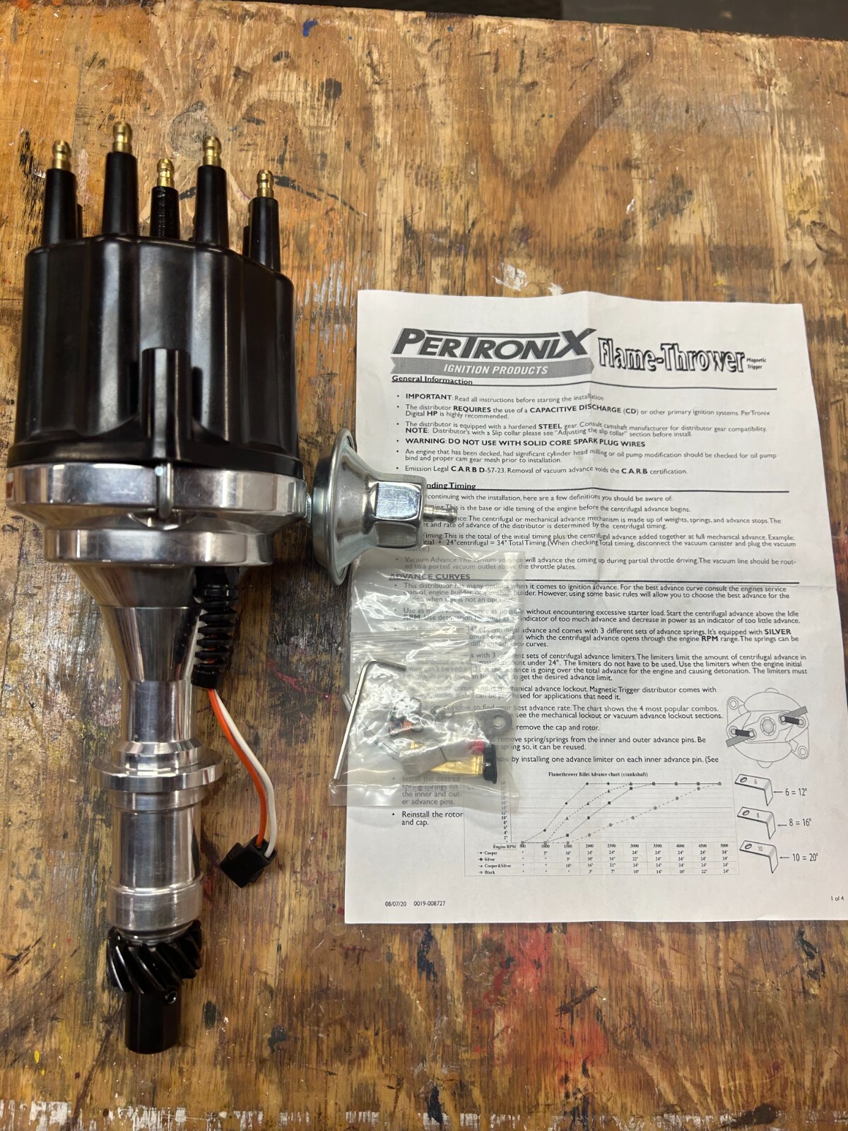 Pertronix D320710 Billet Distributor Magnetic Trigger Pontiac 301-455 Black Pertronix D320710 Billet Distributor Magnetic Trigger Pontiac 301-455 Black