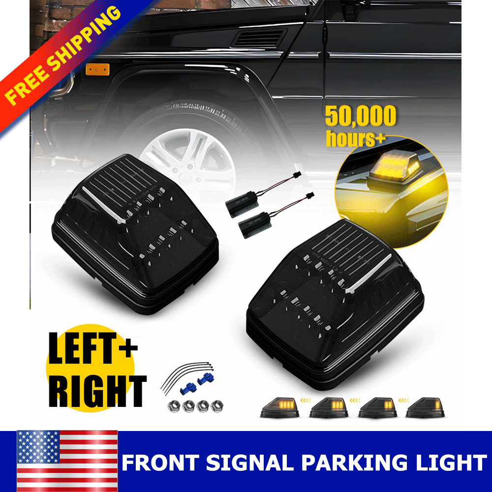 For 90-18 Mercedes Benz G W463 G500 G550 G55 G63 AMG LED Front Turn Signal Light