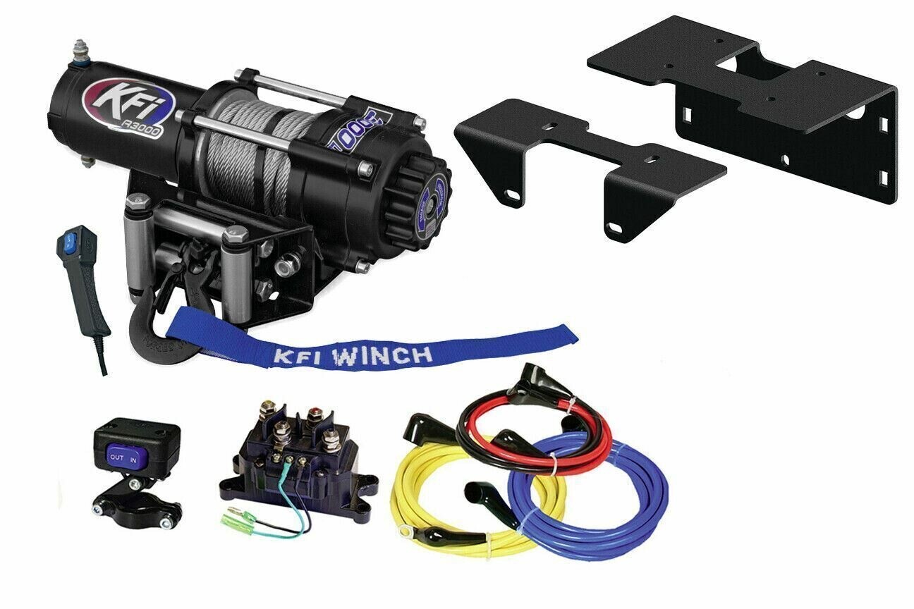 POLARIS SPORTSMAN 500 KFI 2500LB WINCH & MOUNT 2005-2010