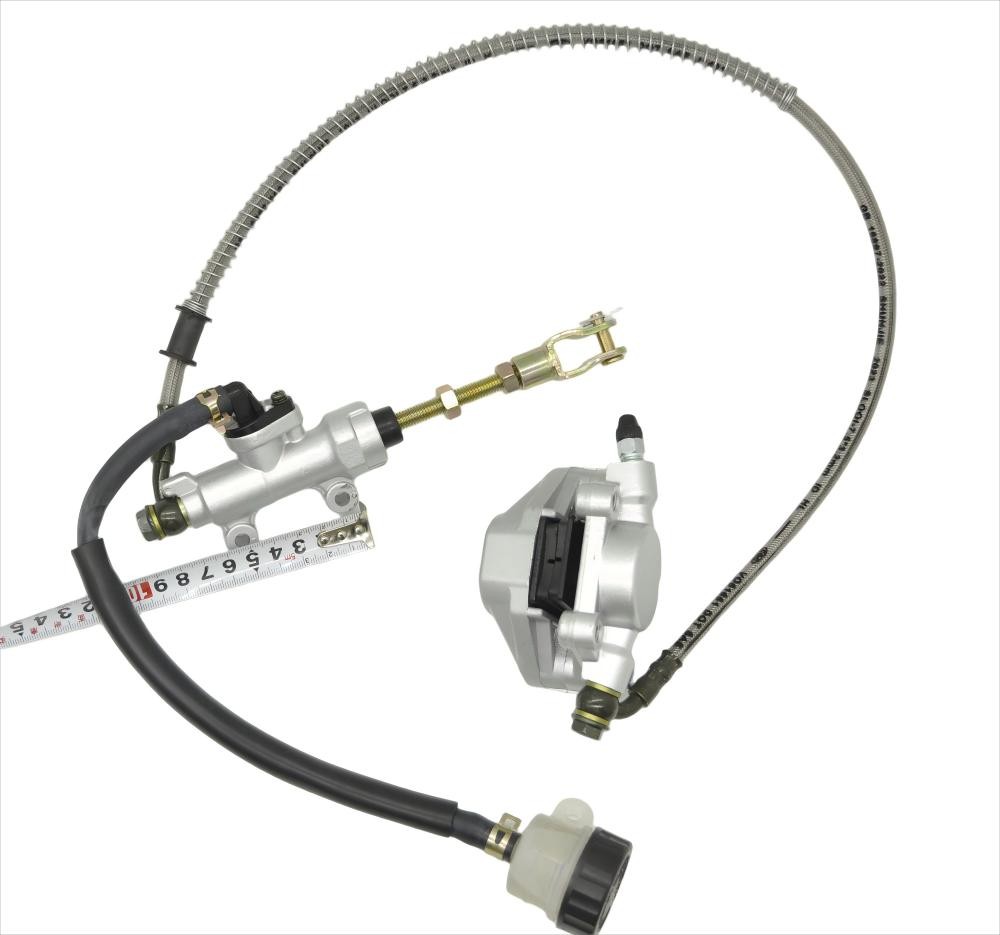Rear Foot Disc Hydraulic Brake Master Cylinder Caliper Assembly for 150cc 200cc