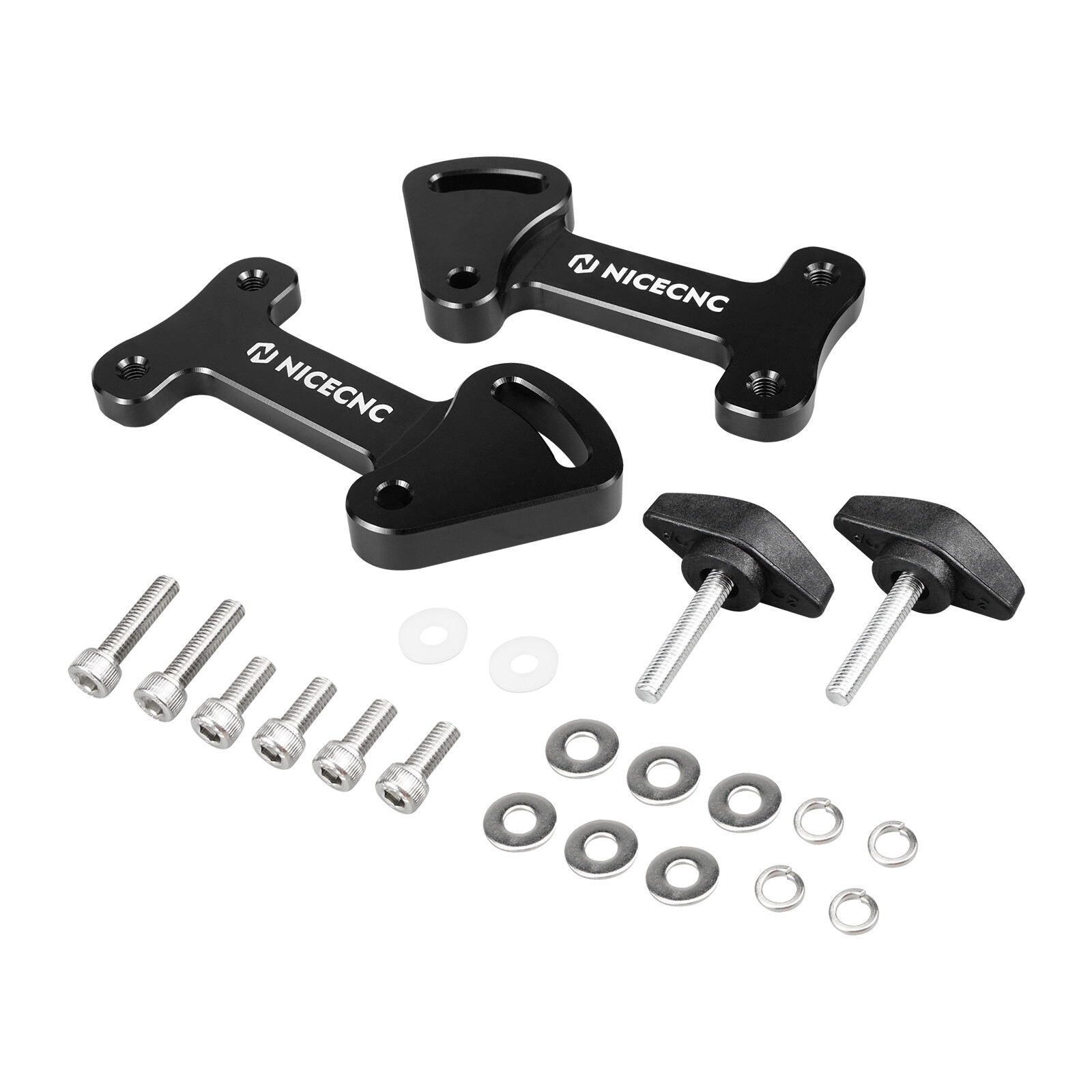 NICECNC Adjustable Windshield Windscreen Risers for Kawasaki KLR650 2022-2025 NICECNC Adjustable Windshield Windscreen Risers for Kawasaki KLR650 2022-2025