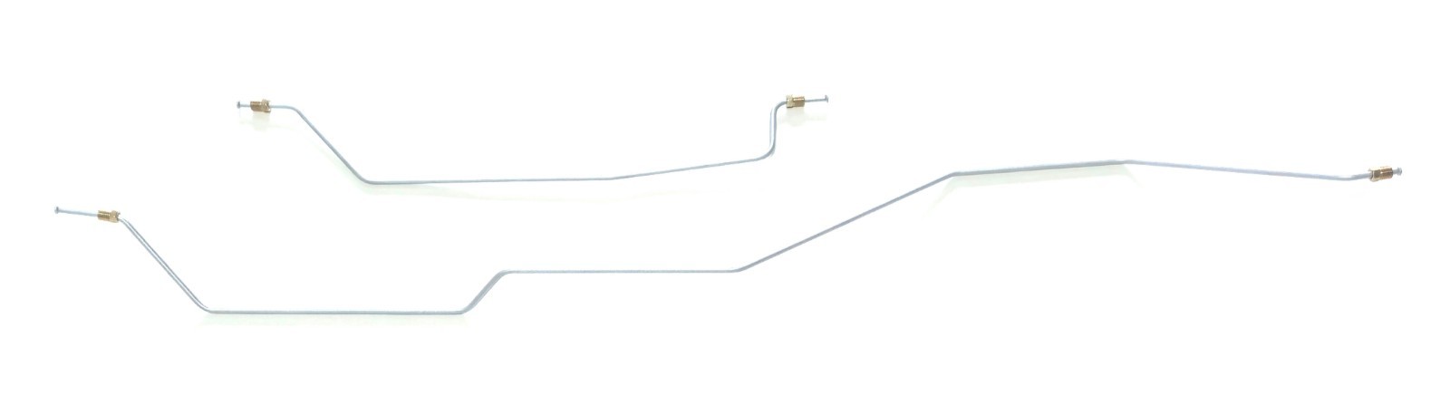 Galfan Coated Steel Rear Axle Brake Lines, Fits 03-06 Wrangler With Drum Rear